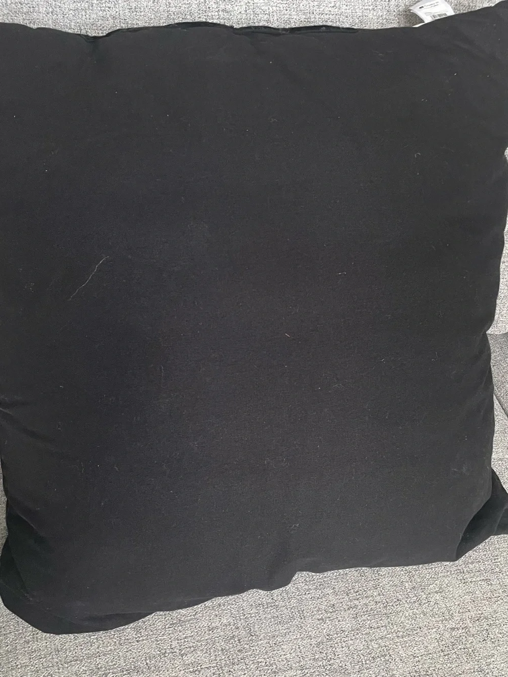 EUC Crosby St exclusively @Home Black Velvet Accent Pillow~#3 ~ 23&1/2” X 24”